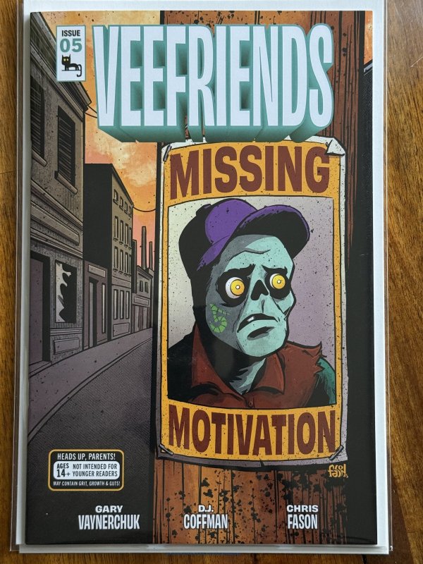 VeeFriends #5 (2025), raw comic book in NM+ 9.6 condition — front cover