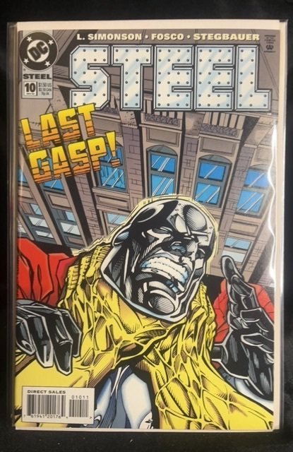 Steel #10 (DC Comics, 1994), raw, ungraded comic book — front cover