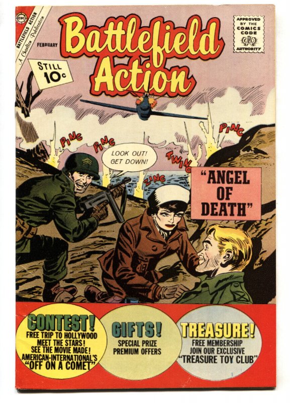 Battlefield Action #40 (Charlton Comics, 1962), raw comic book in VF condition — front cover