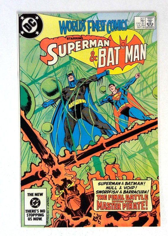 World's Finest Comics #307 (DC Comics, 1984), raw comic book in NM- condition — front cover