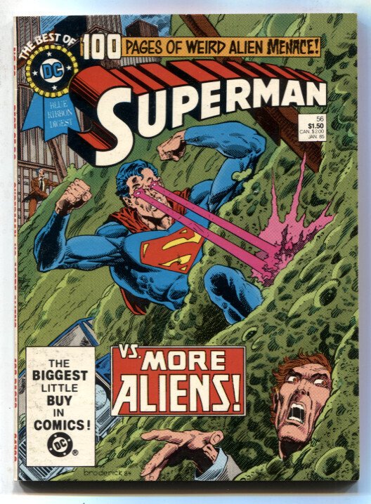 The Best of DC Digest #56 (1985), raw, ungraded comic book — front cover