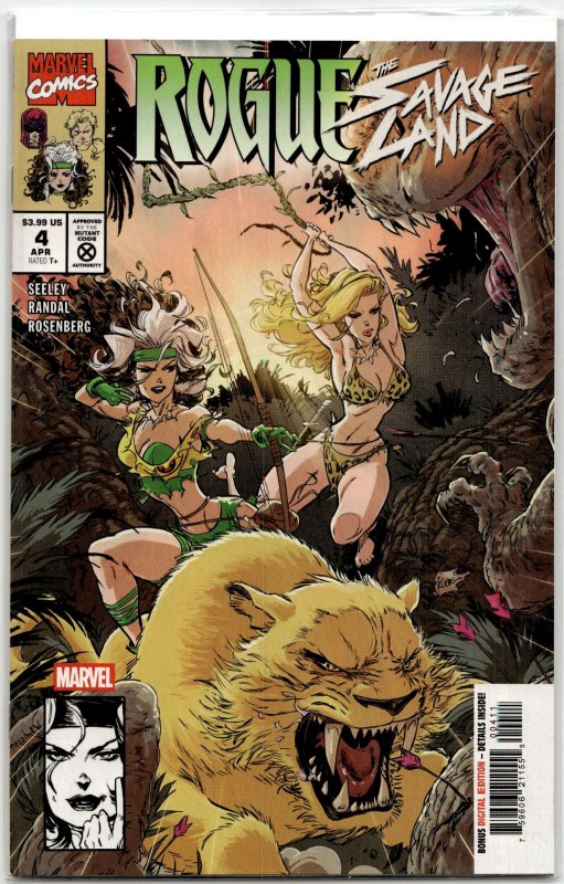 Rogue: The Savage Land #4 (Marvel Comics, 2025), raw, ungraded comic book — front cover