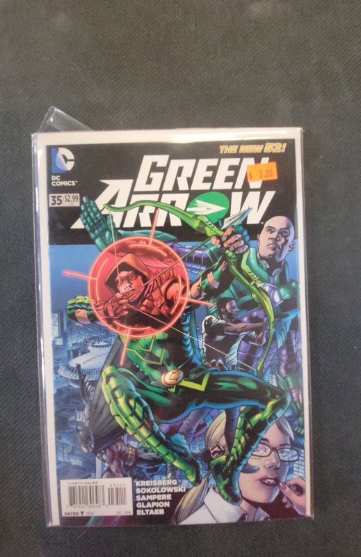 Green Arrow #35 (DC Comics, 2014), raw, ungraded comic book — front cover