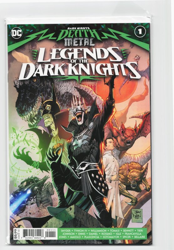 Dark Nights: Death Metal Legends of the Dark Knights (2020) the Darkest Knigh... (DC Comics, 2020), raw, ungraded comic book — front cover
