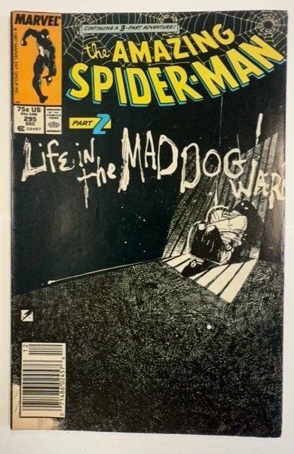The Amazing Spider-Man #295 (Marvel Comics, 1987), raw, ungraded comic book — front cover