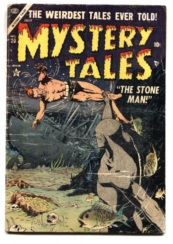 Mystery Tales #20-1954-Pre-code Horror-HARRY Anderson Comic Book (Atlas Comics), raw, ungraded comic book — front cover