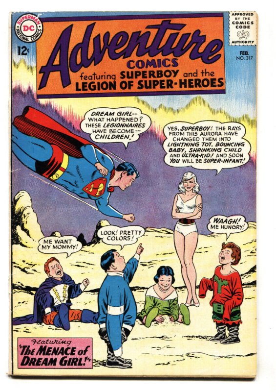 Adventure Comics #317 (DC Comics), raw, ungraded comic book — front cover