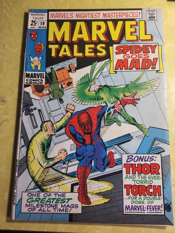 Marvel Tales #19 (Marvel Comics, 1969), raw, ungraded comic book — front cover