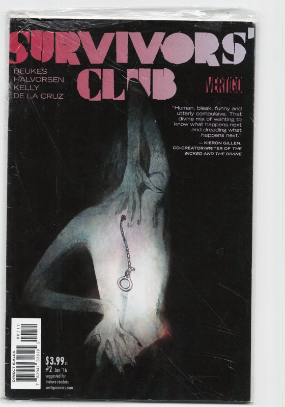 Survivors' Club #7 (DC Comics, 2016), raw, ungraded comic book — front cover