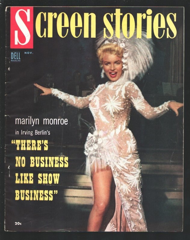 MAG: Screen Stories 11/1954-Marilyn Monroe Cover-Marilyn Monroe Cover-There's..., raw, ungraded comic book — front cover