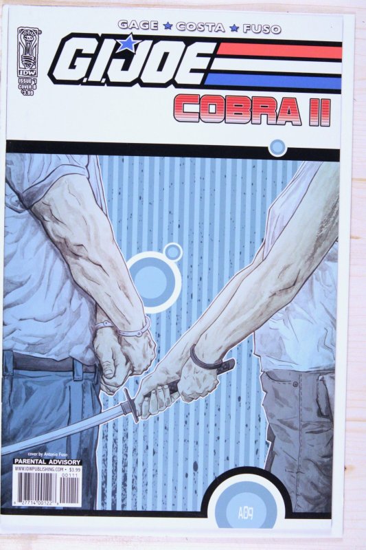 G.I. Joe: Cobra II #1 (IDW Publishing, 2010), raw comic book in NM 9.4 condition — front cover