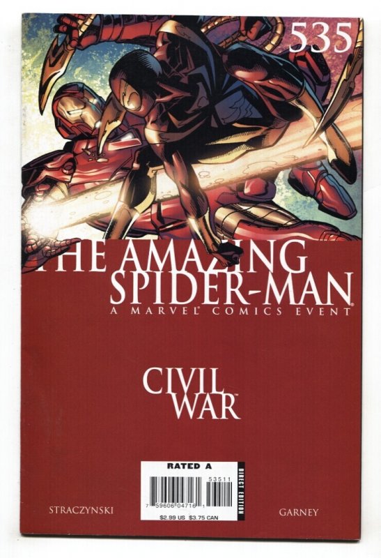 Amazing Spider-Man #535 (Marvel Comics, 2006), raw comic book in NM- condition — front cover