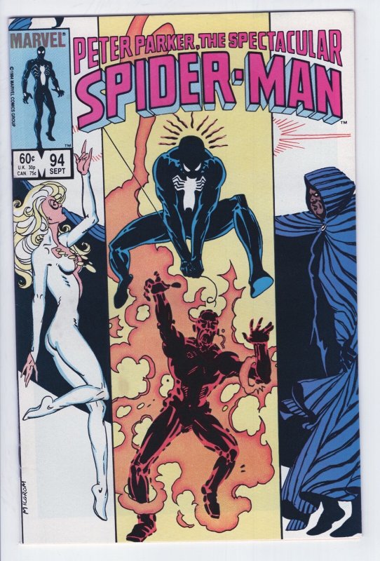 Spectacular Spider-Man #94 - 7.5 - WP - VS Silvermane - Black Cat - Kingpin (Marvel Comics), raw comic book in 7.5 condition — front cover