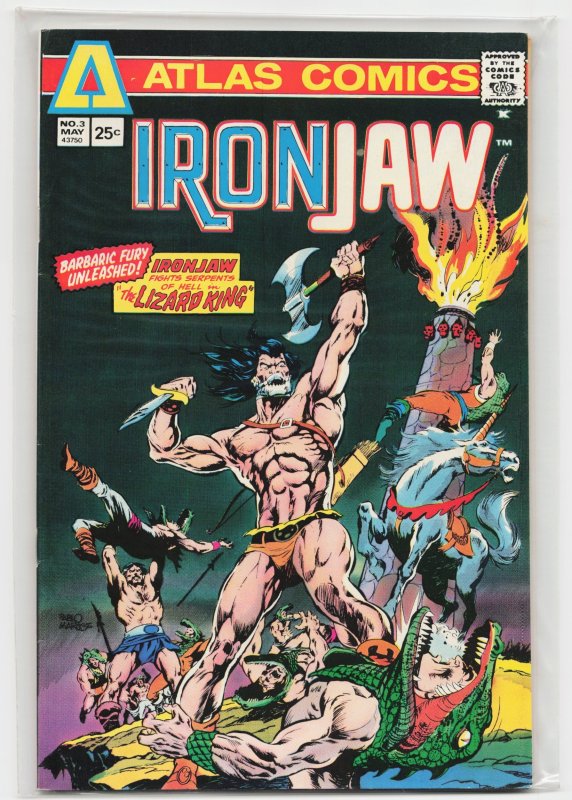 Iron Jaw #3 (1975), raw, ungraded comic book — front cover