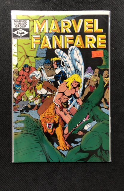 Marvel Fanfare #4 (Marvel Comics, 1982), raw, ungraded comic book — front cover
