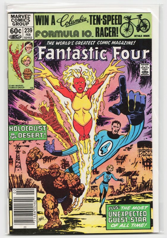 Fantastic Four #239 (Marvel Comics, 1982), raw, ungraded comic book — front cover