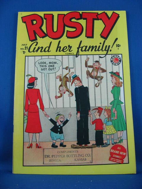 Rusty and Her Family #21 (1949), raw comic book in NM- condition — front cover
