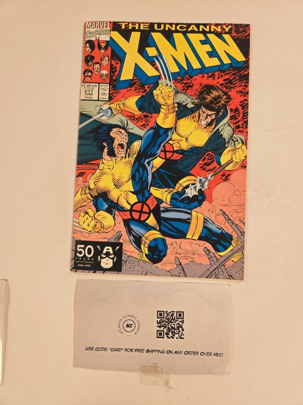 Uncanny X-Men #277 (Marvel Comics, 1991), raw comic book in NM condition — front cover