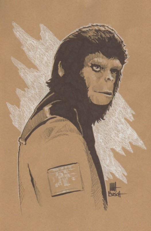 Conspiracy of the Planet of the Apes P.178 Dr. Cornelius Illo art by Matt Busch, raw, ungraded comic book — front cover