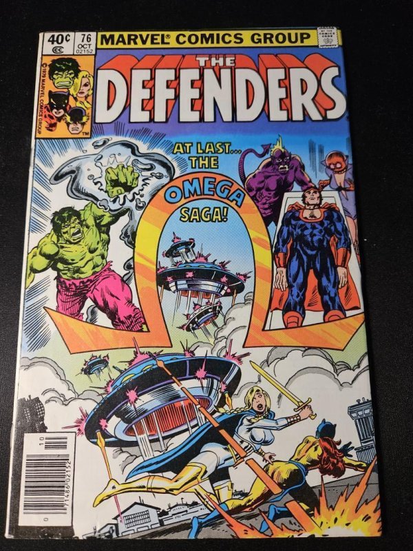 Defenders #76 (Marvel Comics, 1979), raw, ungraded comic book — front cover
