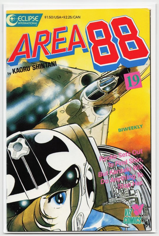 Area 88 #19 (1988), raw, ungraded comic book — front cover