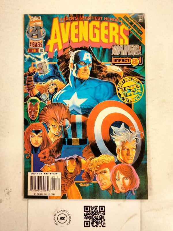 Avengers #402 (Marvel Comics), raw comic book in NM condition — front cover