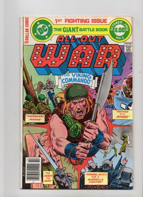 All Out War #1 (DC Comics, 1979), raw comic book in FN 6.0 condition — front cover