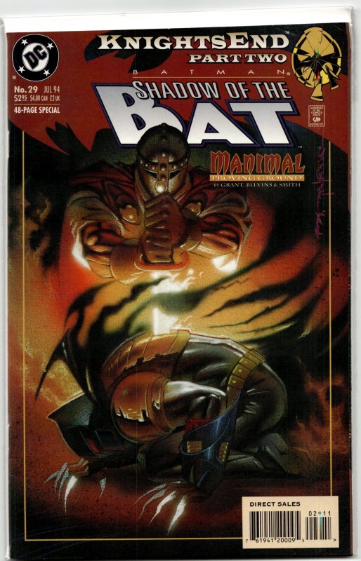 Batman: Shadow of the Bat #29 (DC Comics, 1994), raw, ungraded comic book — front cover
