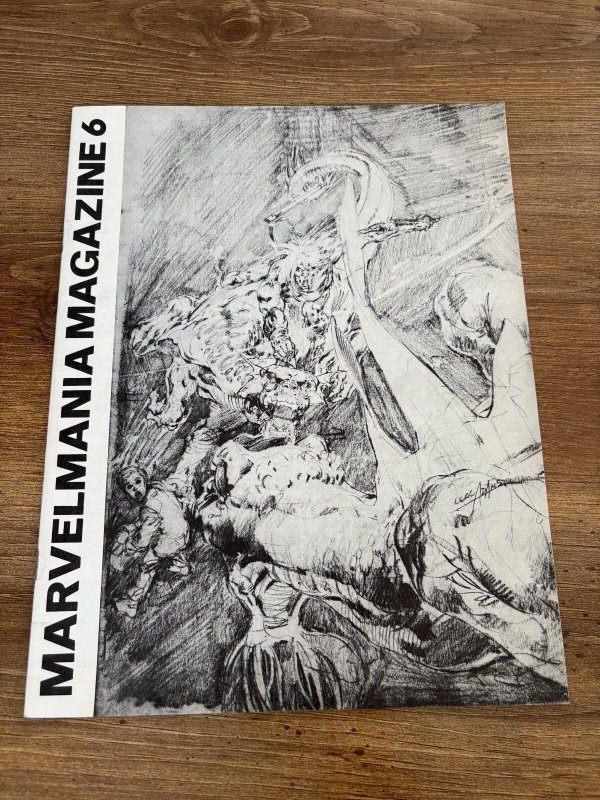 Marvel Mania Magazine #6 (Marvel Comics), raw, ungraded comic book — front cover