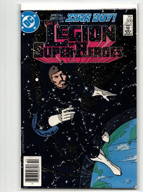 Legion of Super-Heroes #306 (DC Comics, 1983), raw, ungraded comic book — front cover