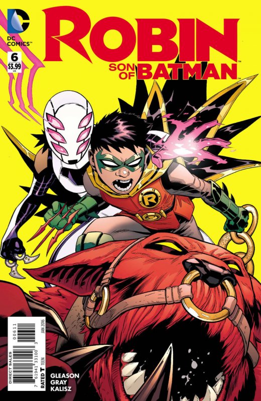 Robin: Son of Batman #6 (2015), raw comic book in VF/NM condition — front cover
