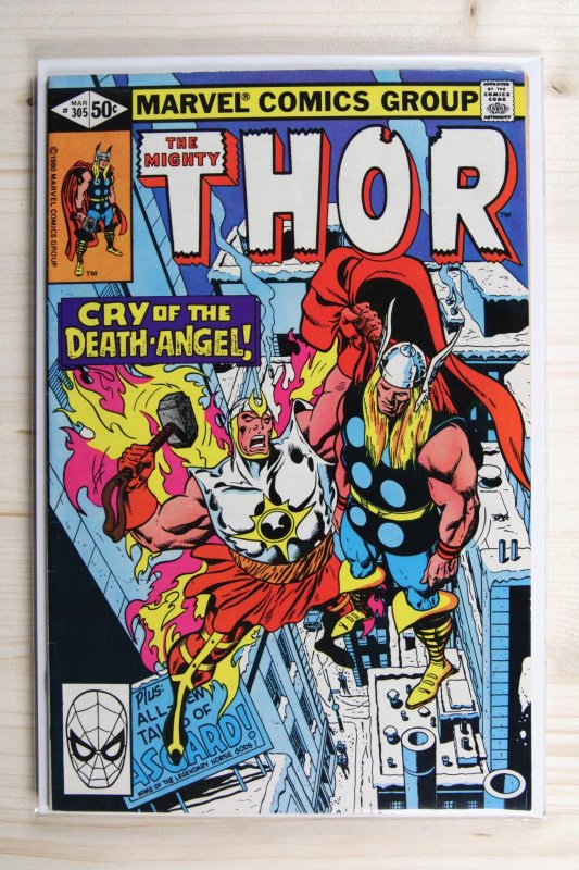 Thor #305 (Marvel Comics, 1981), raw comic book in VF 8.0 condition — front cover