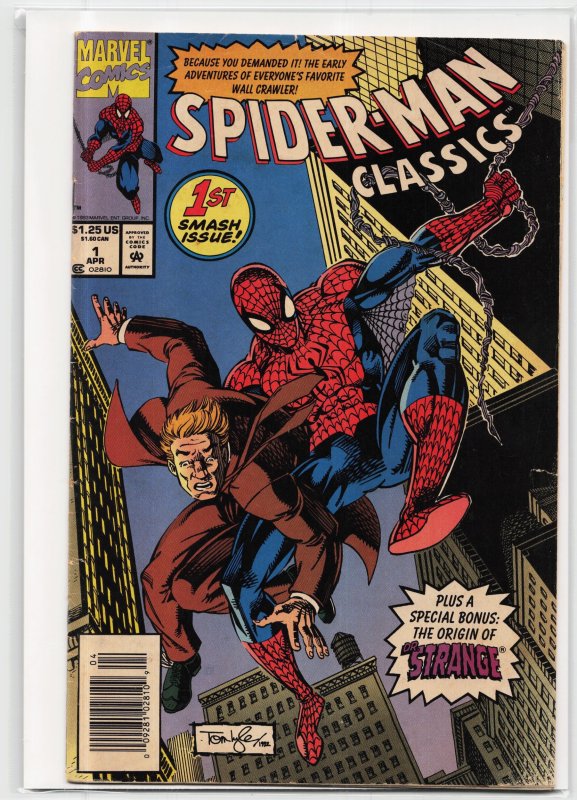 Spider-Man Classics #1 (1993), raw, ungraded comic book — front cover