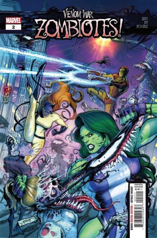 Venom War: Zombiotes! #2 (2024), raw comic book in NM condition — front cover