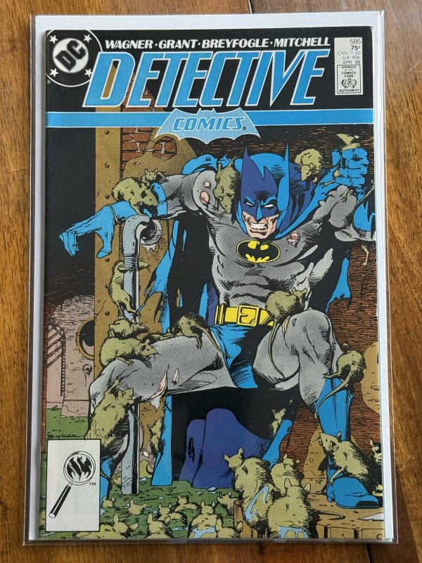 Detective Comics #585 (DC Comics, 1988), raw comic book in NM- 9.2 condition — front cover