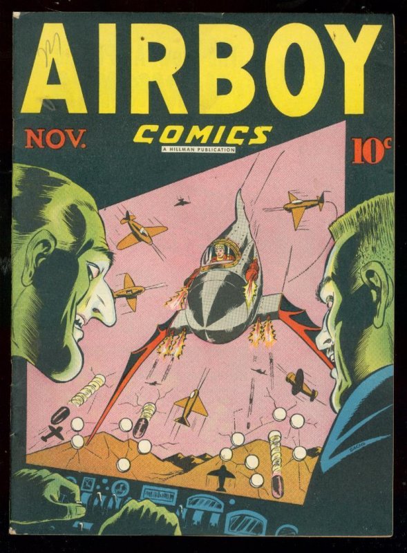 Airboy Vol. 3 #10, raw comic book in VF- condition — front cover