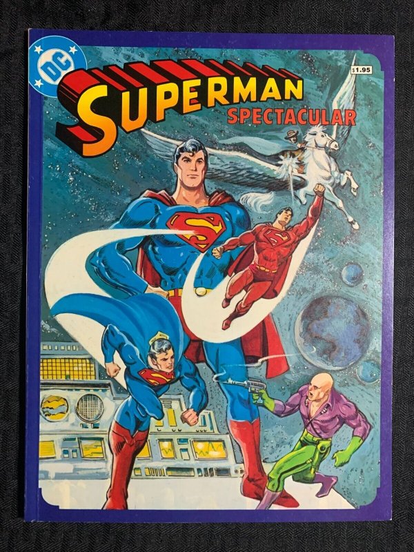 1982 Superman Spectacular One-Shot FN+ 6.5 Signed by Bob Rozakis / DC Comics (DC Comics, 1982), raw comic book in FN+ 6.5 condition — front cover