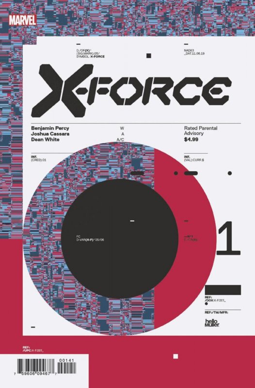 X-Force #1 (Marvel Comics, 2019), raw comic book in VF/NM condition — front cover