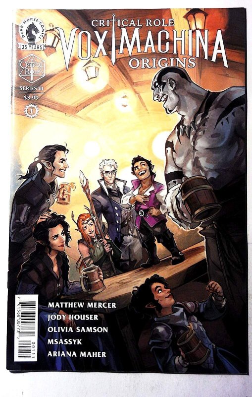 Critical Role: Vox Machina Origins III #1 (Dark Horse Comics, 2021), raw, ungraded comic book — front cover