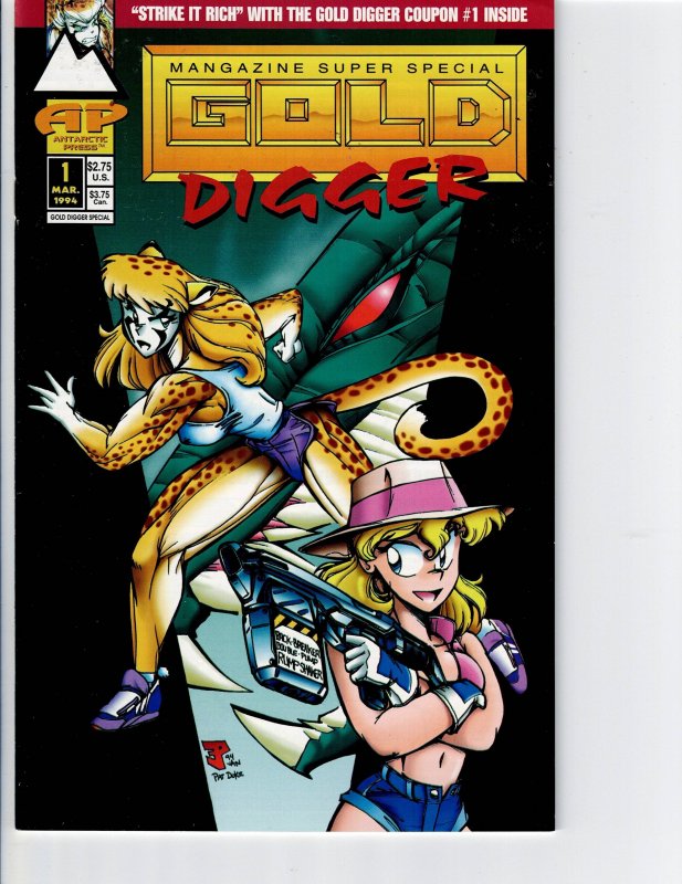 Gold Digger: Mangazine Super Special (1994) (1994), raw, ungraded comic book — front cover