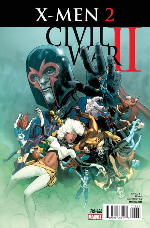 Civil War II: X-Men #2 (2016), raw comic book in VF/NM condition — front cover
