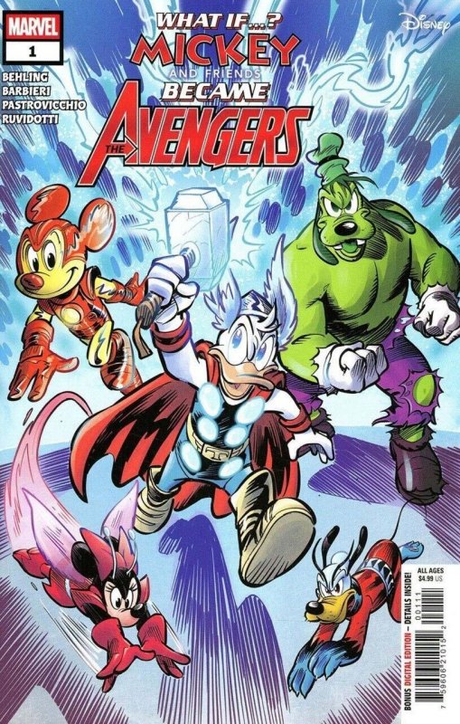 What If...? Mickey & Friends Became the Avengers? #1 (2024), raw comic book in NM condition — front cover