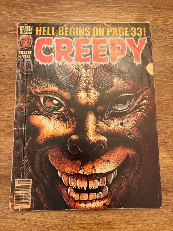 Creepy #110 (Warren Publishing), raw comic book in GD condition — front cover