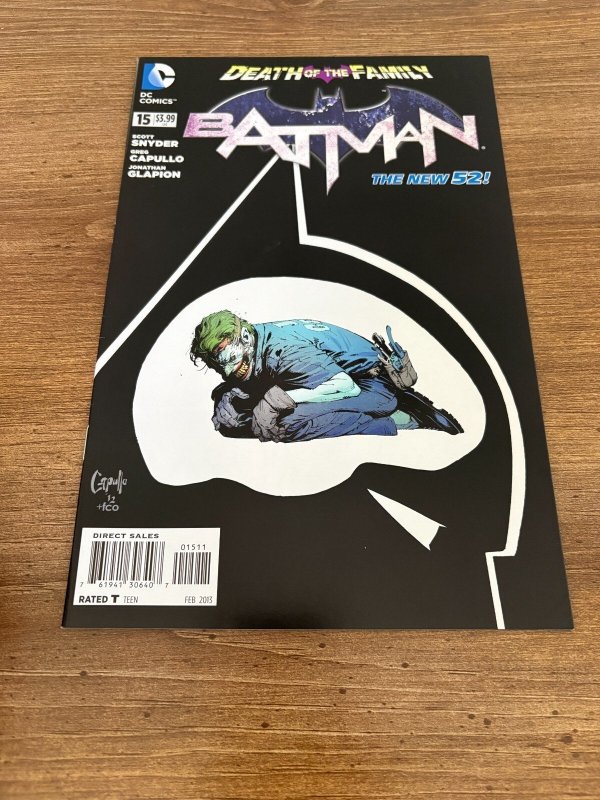 Batman #15 (DC Comics, 2013), raw comic book in NM condition — front cover