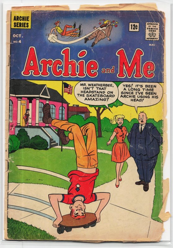 Archie and Me #4 (Archie Comics, 1965), raw, ungraded comic book — front cover