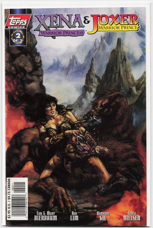 Xena: Warrior Princess/Joxer: Warrior Prince #2 (1997), raw, ungraded comic book — front cover