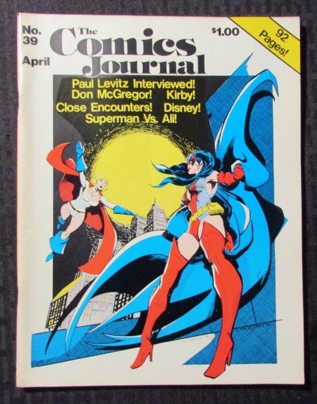 1978 Comics Journal #39 (1978), raw comic book in FN+ 6.5 condition — front cover