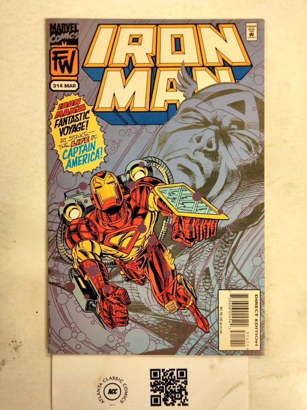 Iron Man #314 (Marvel Comics), raw comic book in NM condition — front cover