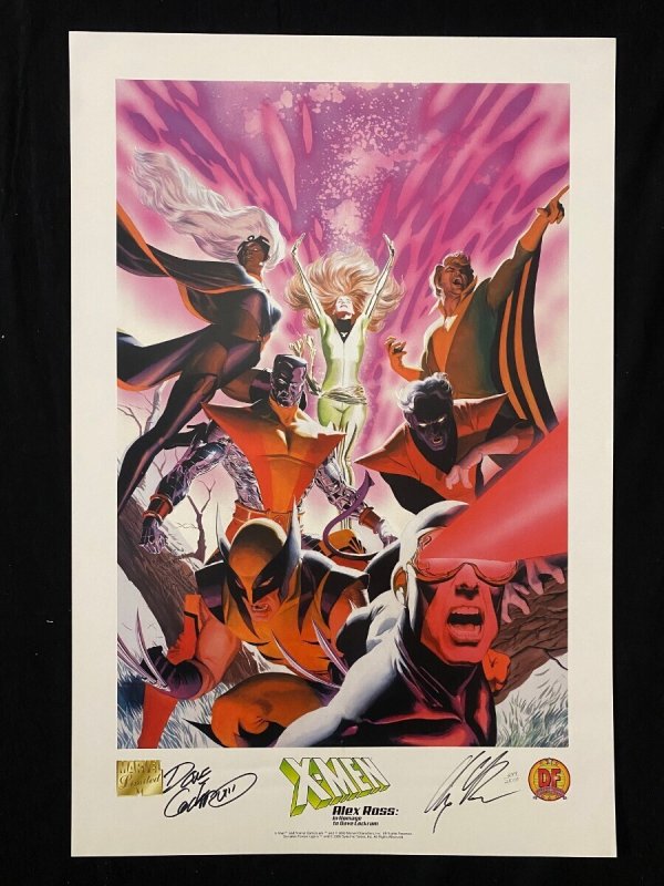 X-Men Alex Ross: In Tribute to Dave Cockrum Signed Print 249/2500, raw, ungraded comic book — front cover