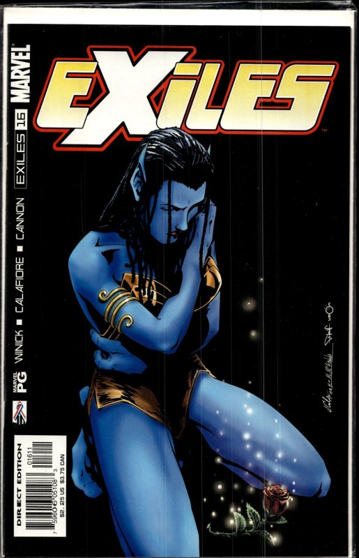 Exiles #16 (2002), raw, ungraded comic book — front cover